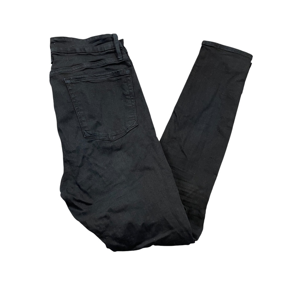Good American Jeans 10 / 30  Good Legs Destructed Black  Pockets Zipper‎ - Pictu